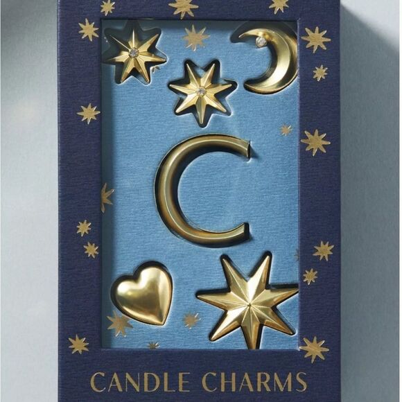 Anthropologie Gold Star and Moon Candle Charms - Picture 2 of 11